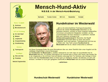 Tablet Screenshot of mensch-hund-aktiv.de